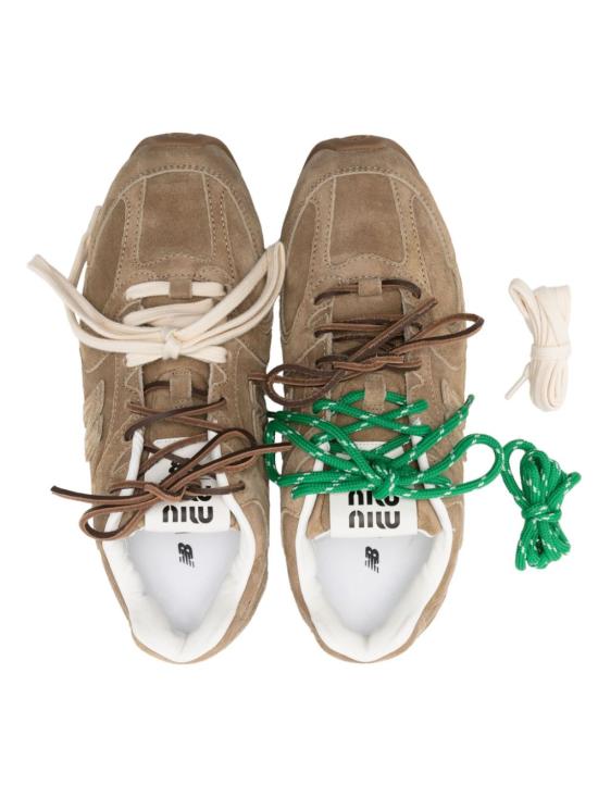 26FW 미우미우 X 뉴발란스 스니커즈 5E165E Z5OF0379 ECRU - MIU MIU X NEW BALANCE