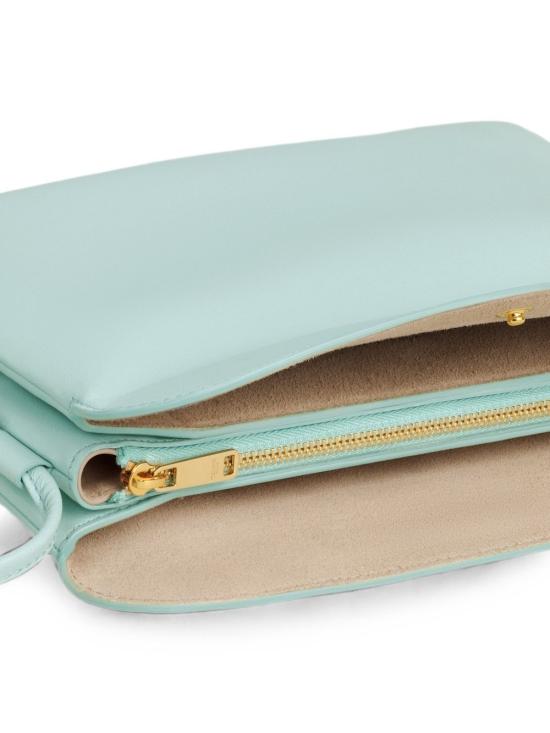 26FW 셀린느 트리오 플랩백 스무스 램스킨 10P86 2O86GJQ6 LIGHT BLUE - CELINE