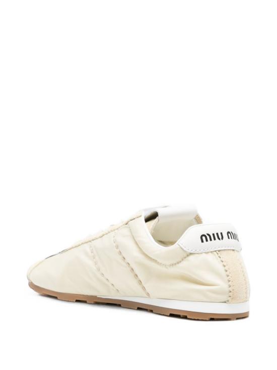 26FW 미우미우 플룸 블리치 스니커즈 5E114E D7CF021M ECRU - MIU MIU