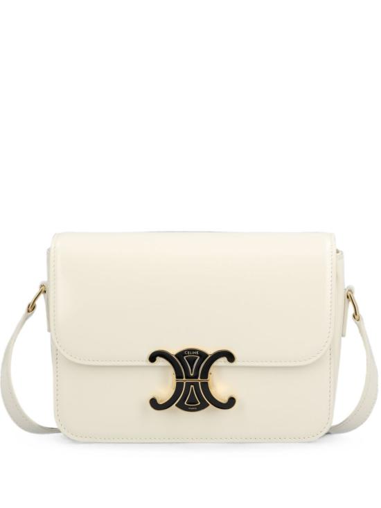 26FW 셀린느 틴 트리옹프 백 샤이니 카프스킨 188424K49 GLN0 WHITE