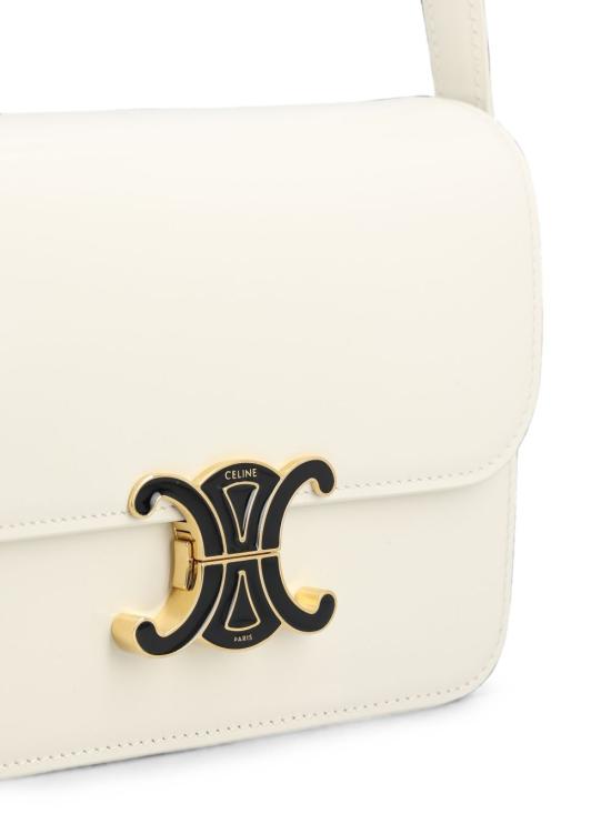 26FW 셀린느 틴 트리옹프 백 샤이니 카프스킨 18842 4K49GLN0 WHITE - CELINE