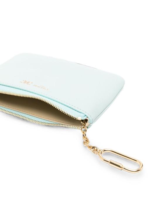 26FW 셀린느 서플 그레인 카프스킨 트리옹프 스탬핑 코인 펄스 L100K2O54 GLA4 LIGHT BLUE - CELINE