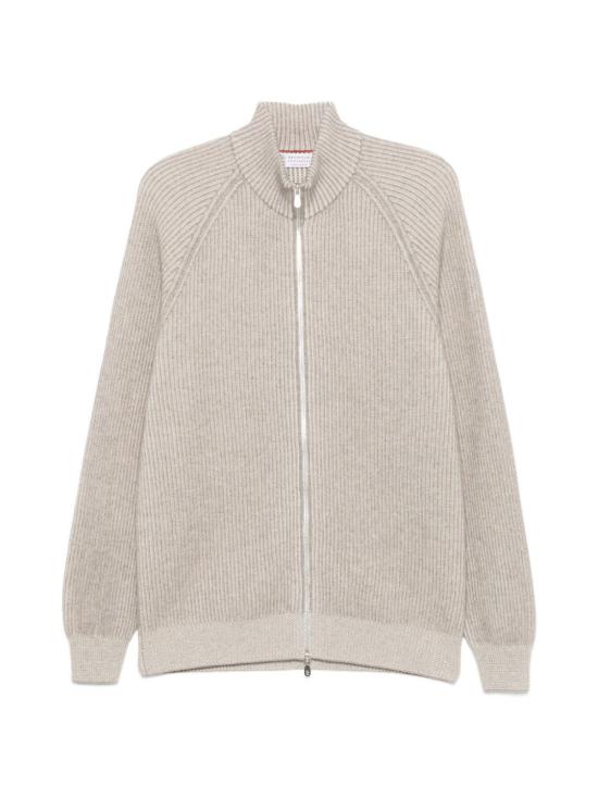 26FW 브루넬로 쿠치넬리 캐시미어 가디건 M22700506 CUT04 GREY