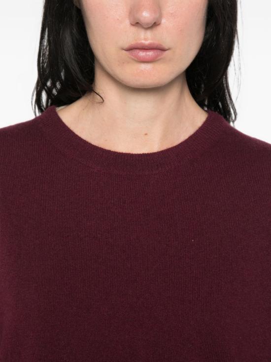 26FW 소프트 고트 반팔 티셔츠 2450112076 BORDEAUX - SOFT GOAT