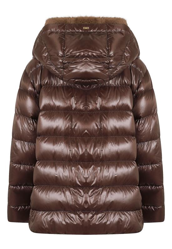 26FW 에르노 밍크 퍼 이펙트 파카 재킷 PI002312D 12017Z Brown - HERNO