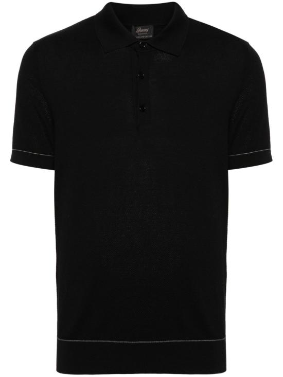 26FW 브리오니 폴로 티셔츠 UMR20O P0K151012 BLACK