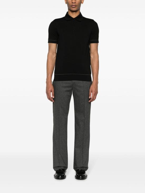 26FW 브리오니 폴로 티셔츠 UMR20O P0K151012 BLACK - BRIONI