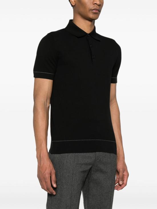 26FW 브리오니 폴로 티셔츠 UMR20O P0K151012 BLACK - BRIONI