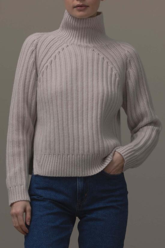 Allude- Fashionhaus 터틀넥 알루드 모크넥 스웨터 포그