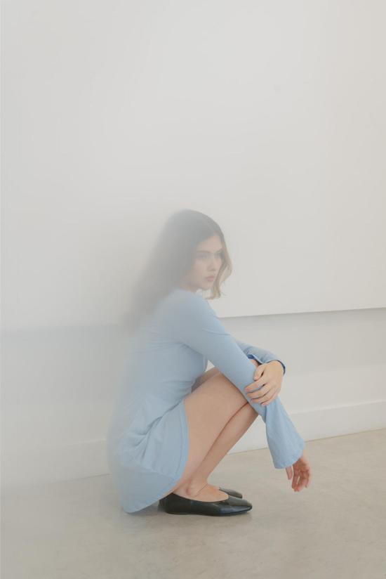  Mpaz Studio 숏 원피스 Lucia 키홀 롱 슬리브 미니 드레스 - OTHER BRANDS