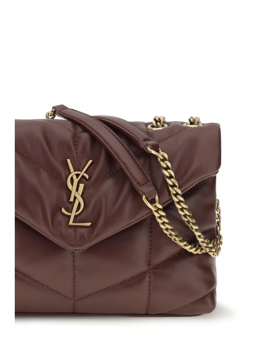 26FW 생로랑 토이 푸퍼 램스킨 숄더백 7593371EL07 6197 BORDEAUX - SAINT LAURENT