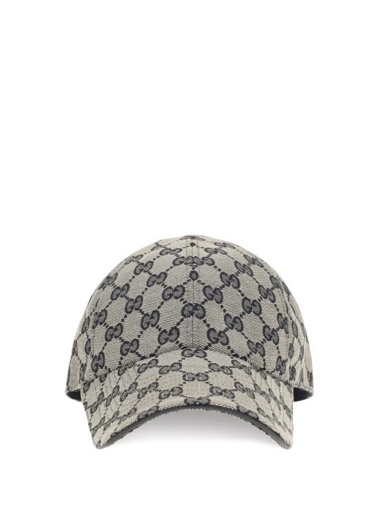 26FW 구찌 GG 코튼 캔버스 베이스볼 캡 8757334HBKS 4068 GREY
