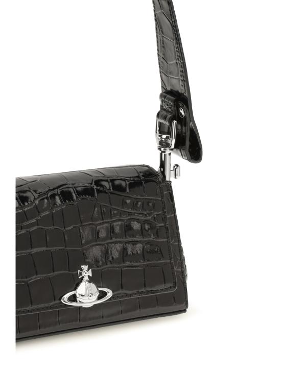 26FW 비비안웨스트우드 헤이즐 스몰 핸드백 4603000WWL0098 N401 BLACK - VIVIENNE WESTWOOD