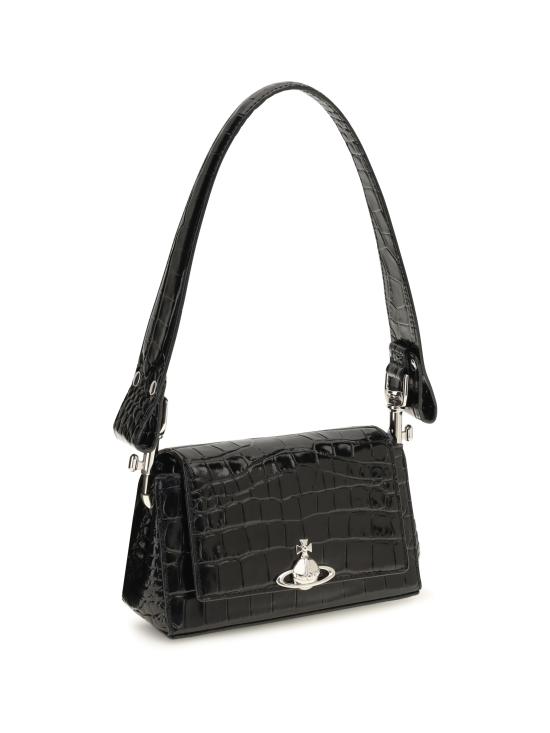 26FW 비비안웨스트우드 헤이즐 스몰 핸드백 4603000WWL0098 N401 BLACK - VIVIENNE WESTWOOD