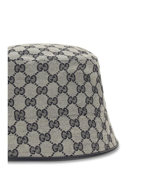 26FW 구찌 GG 코튼 캔버스 버킷햇 8757403HBNH 4068 GREY - GUCCI
