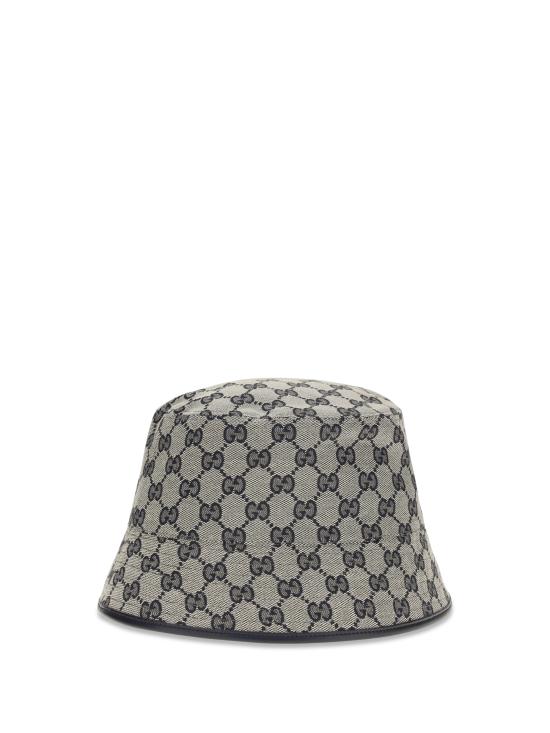26FW 구찌 GG 코튼 캔버스 버킷햇 8757403HBNH 4068 GREY