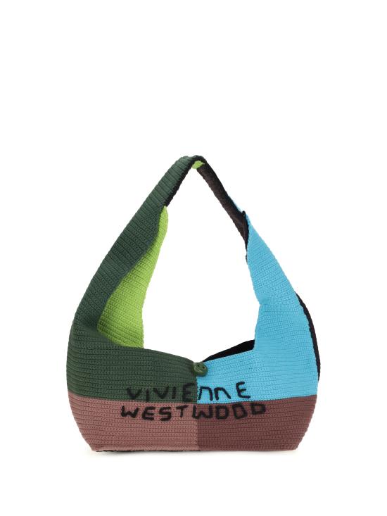 26FW 비비안웨스트우드 엘리 크로셰 패치워크 숄더백 46020019UK007P O105 MULTICOLOUR