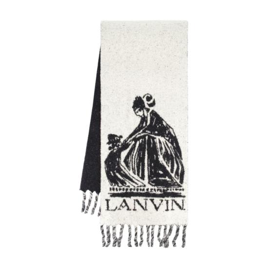 26FW 랑방 머플러/스카프 VIN026004 WHITE - LANVIN
