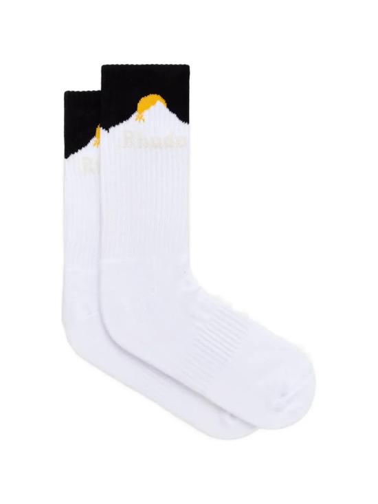 26FW 루드 양말 RHPF26SO03884 3138 WHITE BLACK YELLOW