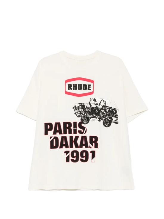 26FW 루드 반팔 티셔츠 RHPF26TT04012 3160 VINTAGE WHITE BLACK RED
