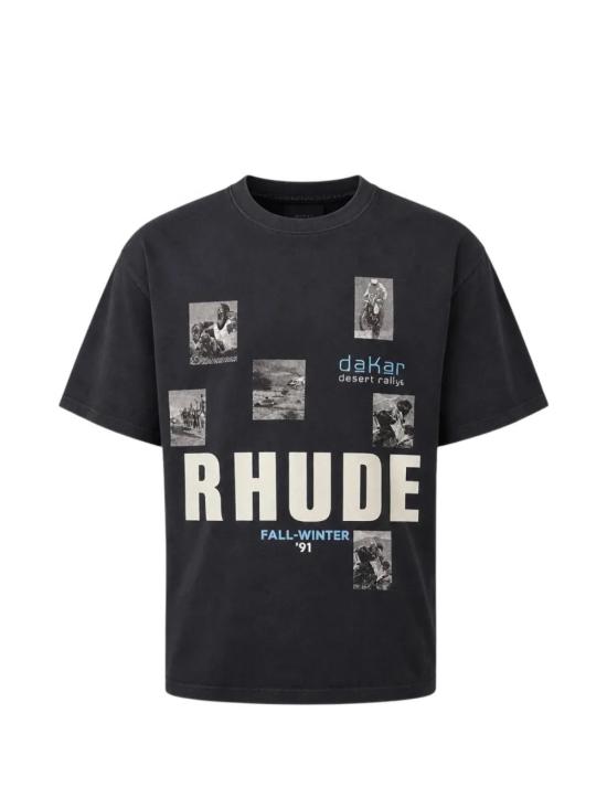 26FW 루드 반팔 티셔츠 RHPF26TT03012 6191 VINTAGE BLACK WHITE BLUE