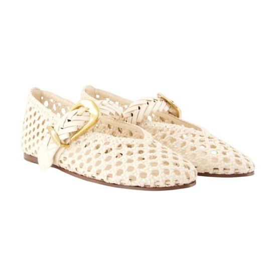 26FW 짐머만 플랫 슈즈 CONFIG ZMMS26304 BEIGE - ZIMMERMANN