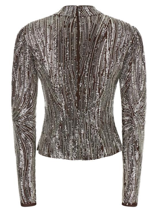 26FW 파코라반 이브닝 티셔츠 26AJTO294PO0531M907 Brown - PACO RABANNE