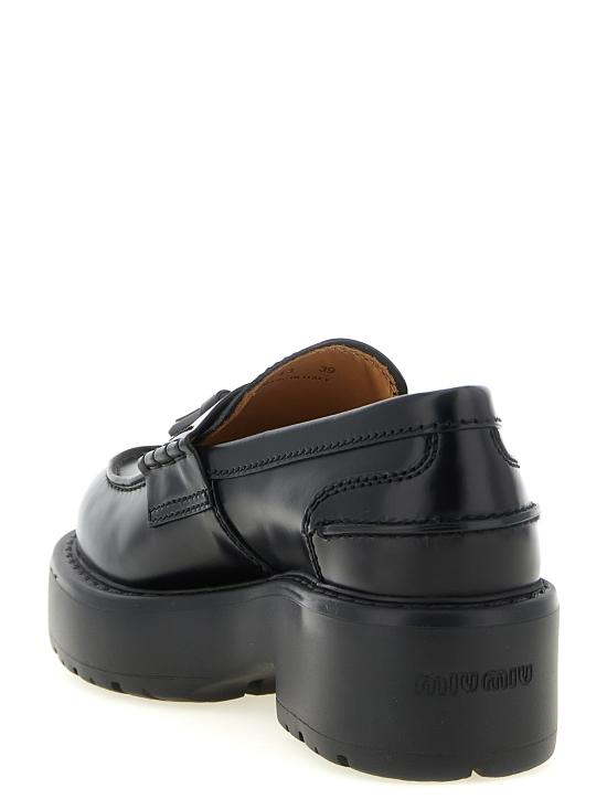 26FW 미우미우 로퍼 5D743EF055B4LF0002 Black - MIU MIU