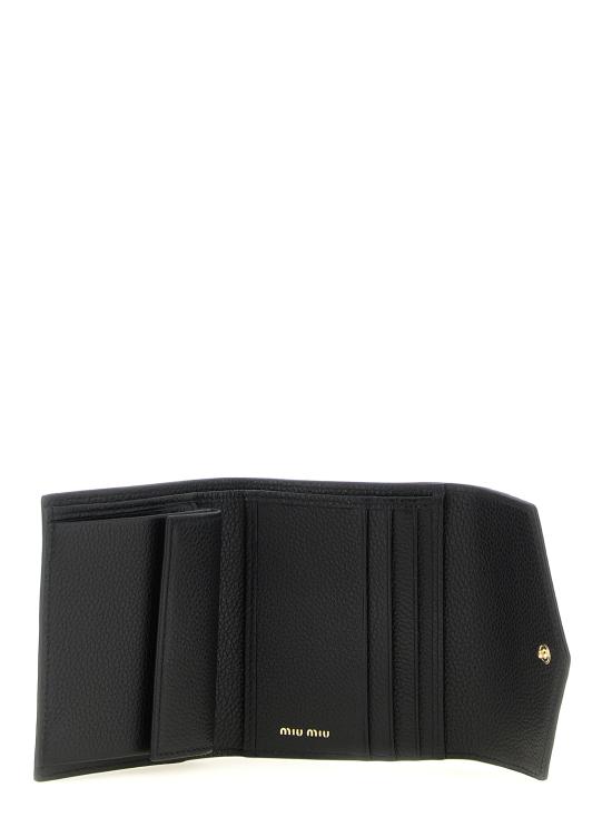 26FW 미우미우 스몰 레더 월렛 5MH040ADT7F0002 Black - MIU MIU