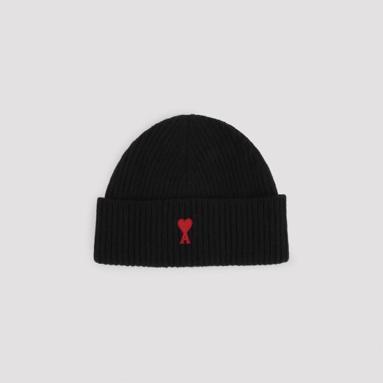 26FW 아미 비니 BFUHA116 018 009 BLACK RED - AMI