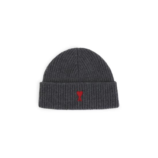 26FW 아미 비니 BFUHA116 018 084 HEATHER GREY RED - AMI