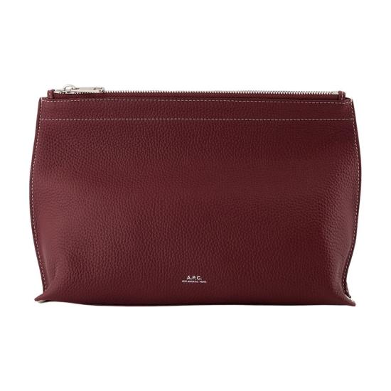 26FW 아페쎄 클러치/파우치 APC026311 BURGUNDY