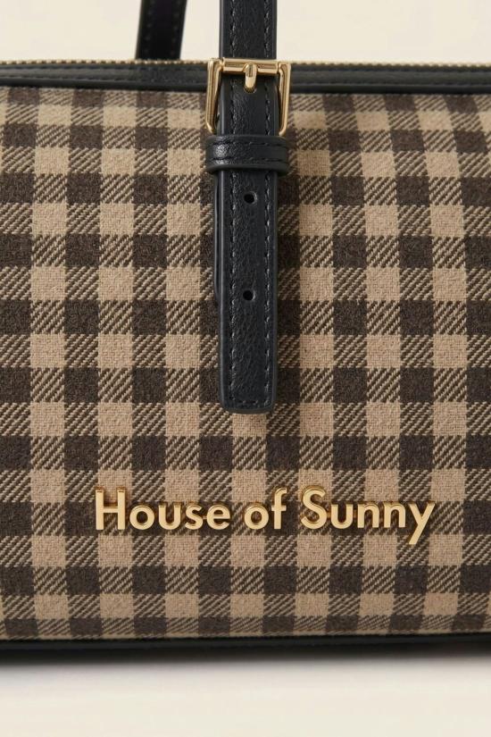  하우스오브써니 가방 하우스 오브 써니 셜리 백 멀티 체크 - HOUSE OF SUNNY