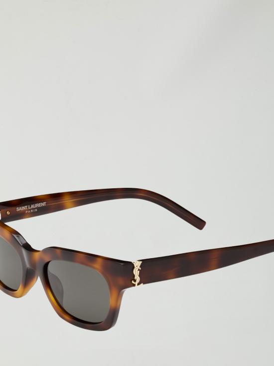 26FW 생로랑 카산드라 직사각형 아세테이트 선글라스 A003E3 BROWN - SAINT LAURENT