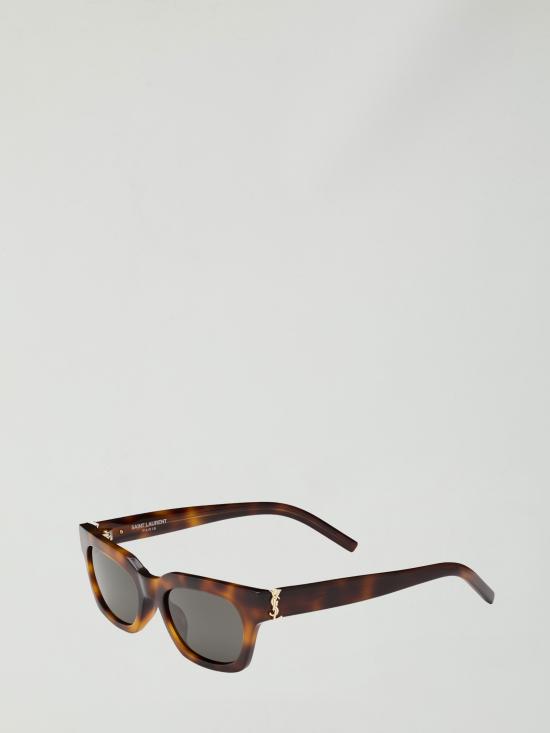 26FW 생로랑 카산드라 직사각형 아세테이트 선글라스 A003E3 BROWN - SAINT LAURENT