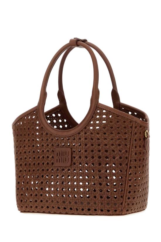 26FW 미우미우 아이비 나파 레더 쇼퍼백 아이비 나파 레더 쇼퍼백 5BA284VMWN2G7R F0316 Brown - MIU MIU