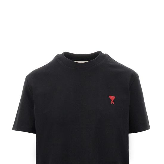 26FW 아미 스몰 하트 로고 티셔츠 BFUTS035724 Black - AMI