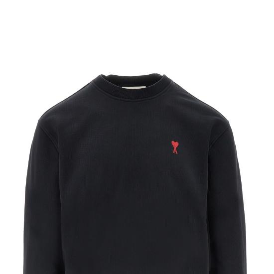26FW 아미 스몰 하트 로고 스웨트셔츠 BFUSW035730 Black - AMI