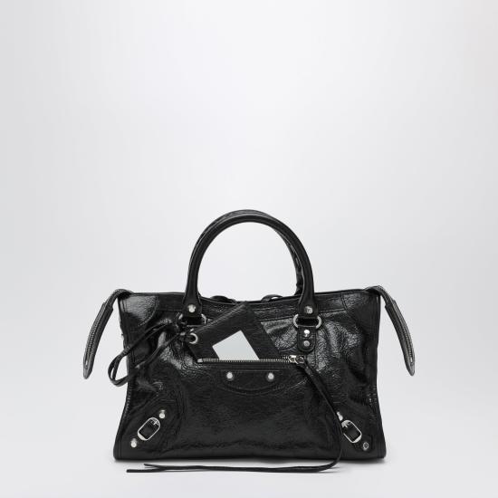 26FW 발렌시아가 르 시티 백 스몰 8657622ACLR Black