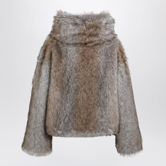 26FW 비비 쿠튀르 무스탕 FW26BRI03EF Grey - B&B COUTURE