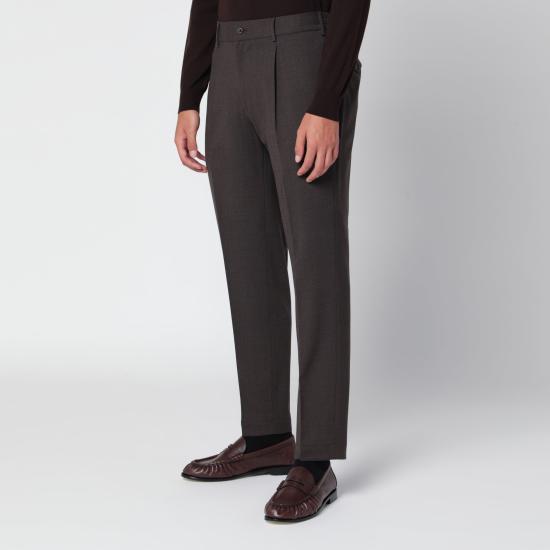 26FW 비아지오 산타니엘로 수트 팬츠 E2706WO Brown