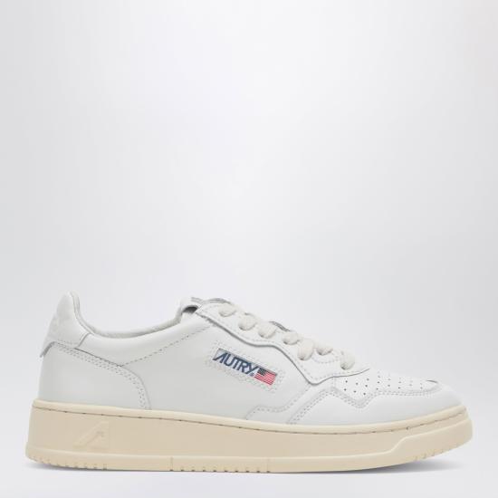 26FW 오트리 메달리스트 로우 레더 스니커즈 AULWLL15 White