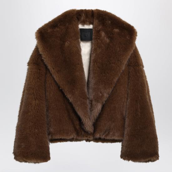 26FW 비비 쿠튀르 무스탕 FW26FA4EF Brown