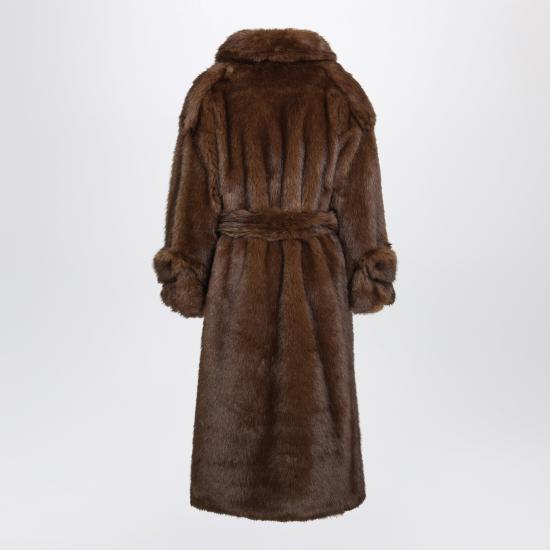26FW 비비 쿠튀르 코트 FW26FA1EF Brown - B&B COUTURE