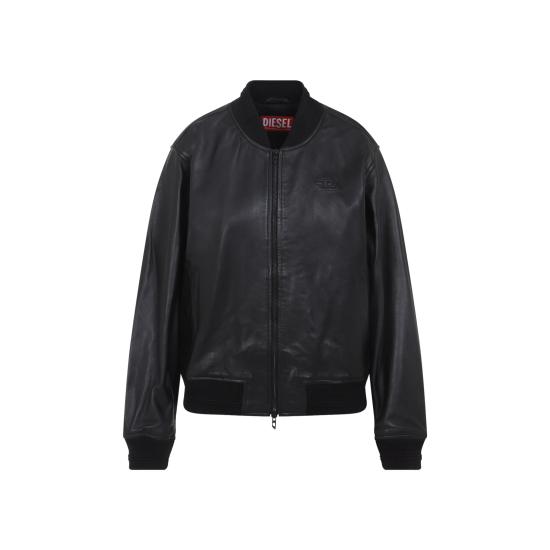 26FW 디젤 가죽 자켓 A20113 0PFAH9XX BLACK