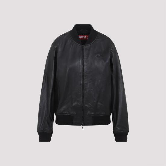 26FW 디젤 가죽 자켓 A20113 0PFAH9XX BLACK - DIESEL