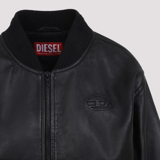26FW 디젤 가죽 자켓 A20113 0PFAH9XX BLACK - DIESEL