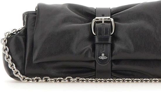 26FW 비비안웨스트우드 하트 레더 오르브 클러치 파우치 49030004W L00BXN401 BLACK - VIVIENNE WESTWOOD