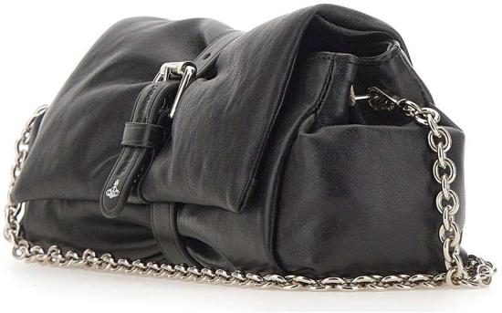 26FW 비비안웨스트우드 하트 레더 오르브 클러치 파우치 49030004W L00BXN401 BLACK - VIVIENNE WESTWOOD