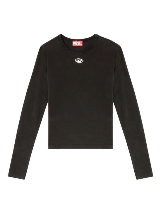 26FW 디젤 t-uncutieslong-ls-od 긴팔 티셔츠 A19916 0AHQH900 BLACK